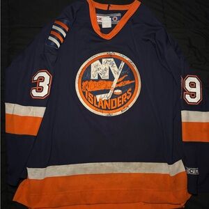 New York Islanders AUTOGRAPHED 2007-2008 Team #39 Rick Dipetro Jersey
